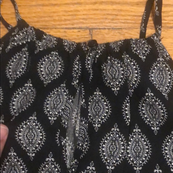 Boho Black & White Romper with Tassel detail - Picture 5 of 5